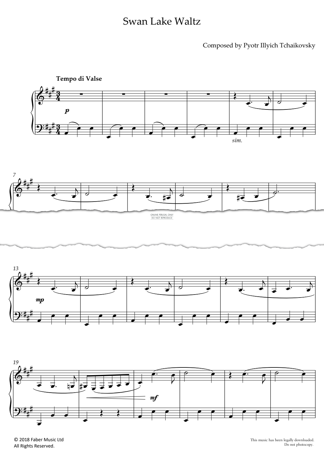 Product picture to: Swan Lake Waltz