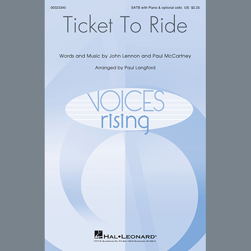 Produktbild zu: Ticket To Ride (arr. Paul Langford)
