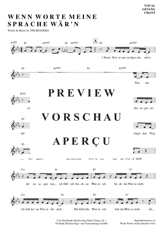 gallery: Wenn Worte meine Sprache wären , Bendzko, Tim, (Gesang)