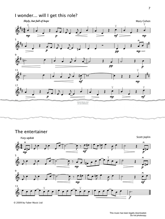 gallery: The Entertainer, Scott Joplin, Violine