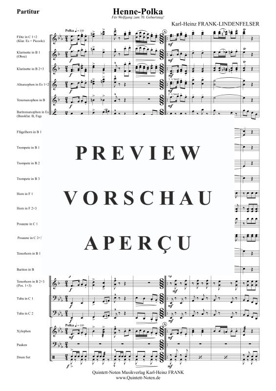 Product gallery: Page 3 of 11 Henne-Polka, , Large Wind Orchestra