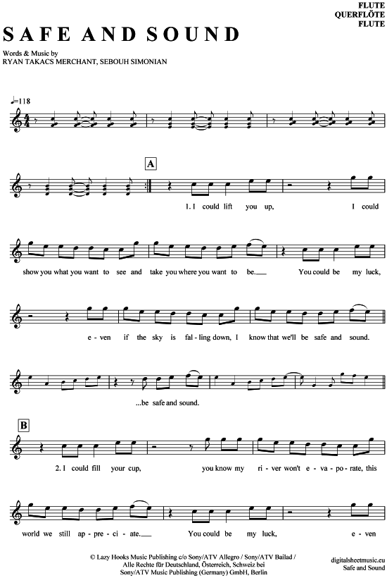 Product picture to: Safe and sound Capital Cities