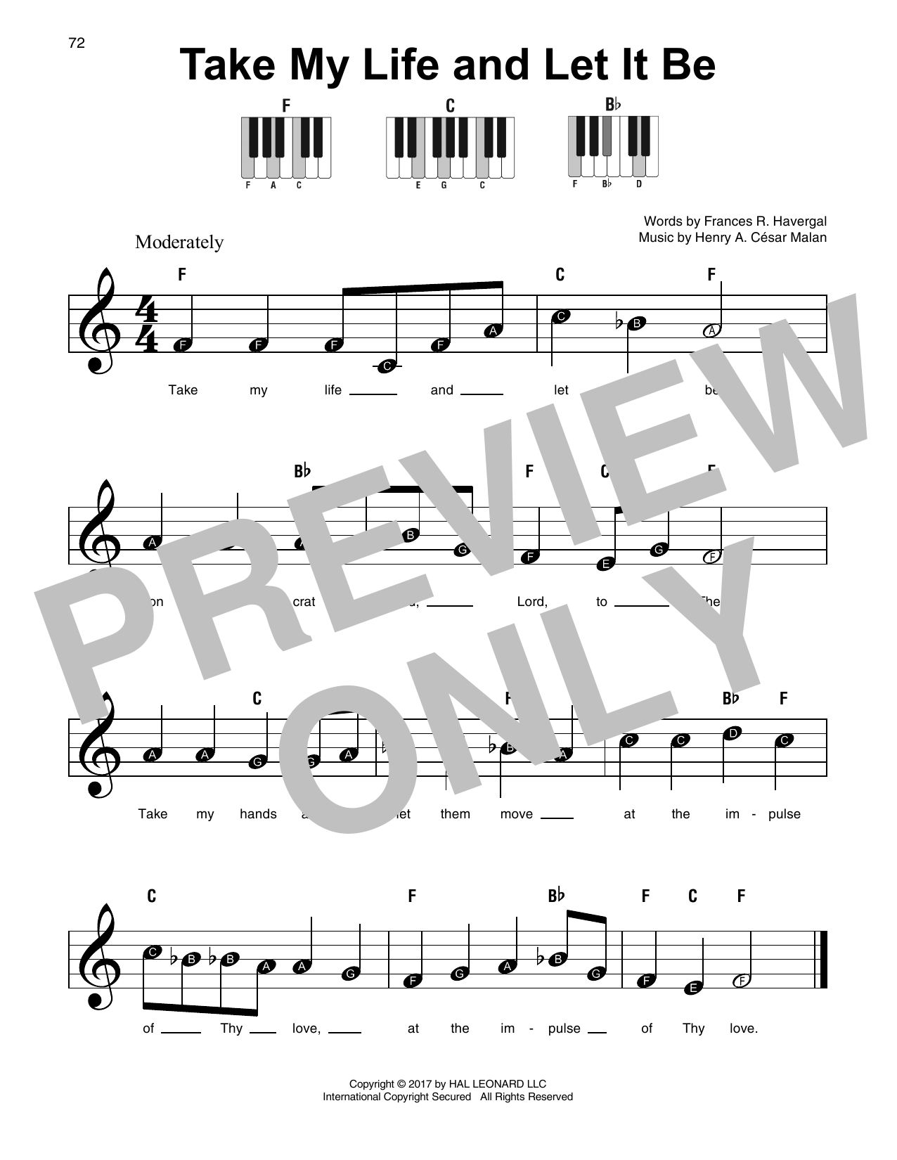 Produktbild zu: Take My Life And Let It Be