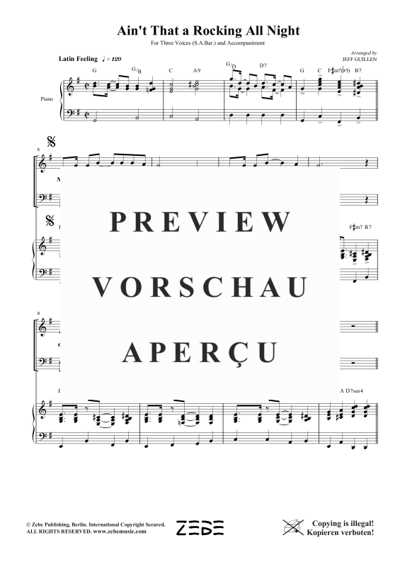 Produktgalerie: Seite 5 von 6 Ain´t That a Rocking, , Gemischter Chor SAB und Klavier