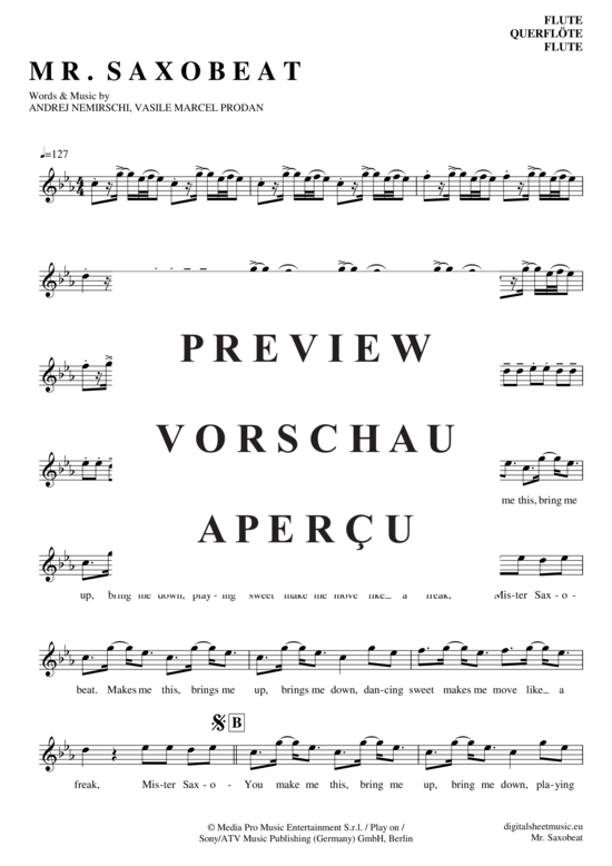 Product gallery: Page 2 of 4 Mr. Saxobeat , Stan, Alexandra, (transverse flute)