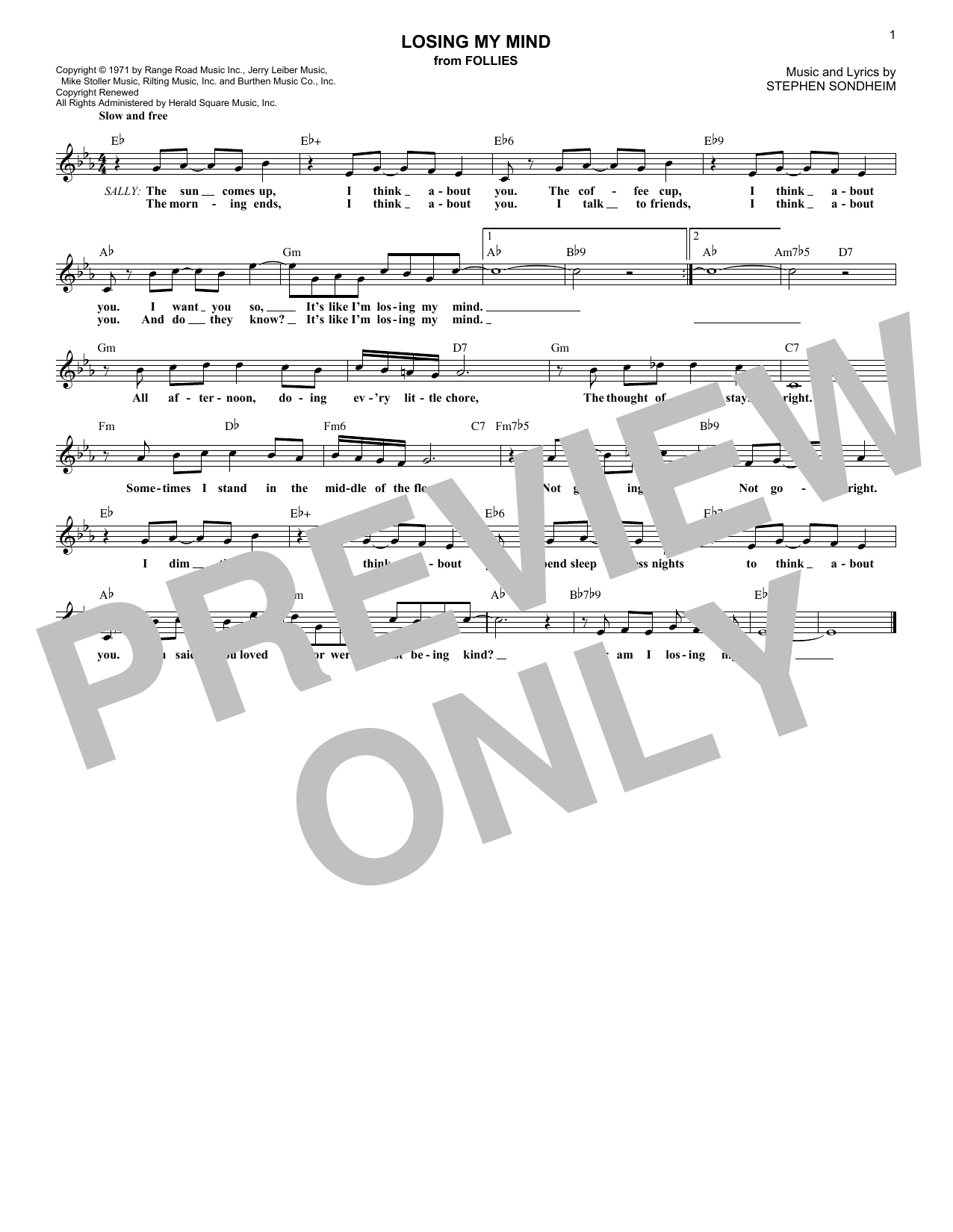 Produktbild zu: Losing My Mind