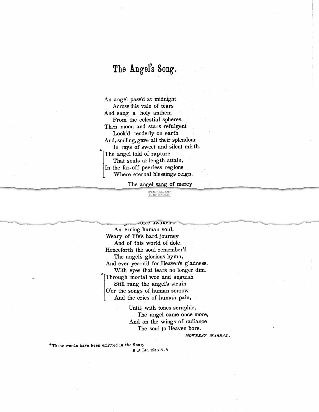 Product picture to: The Angel's Song