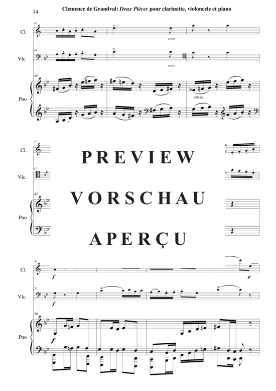 Product gallery: Page 15 of 31 Deux Pièces: Romance et Gavotte , , (2 parts + piano)