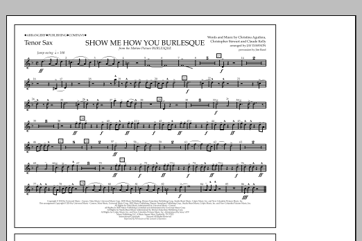 Produktbild zu: Show Me How You Burlesque - Tenor Sax
