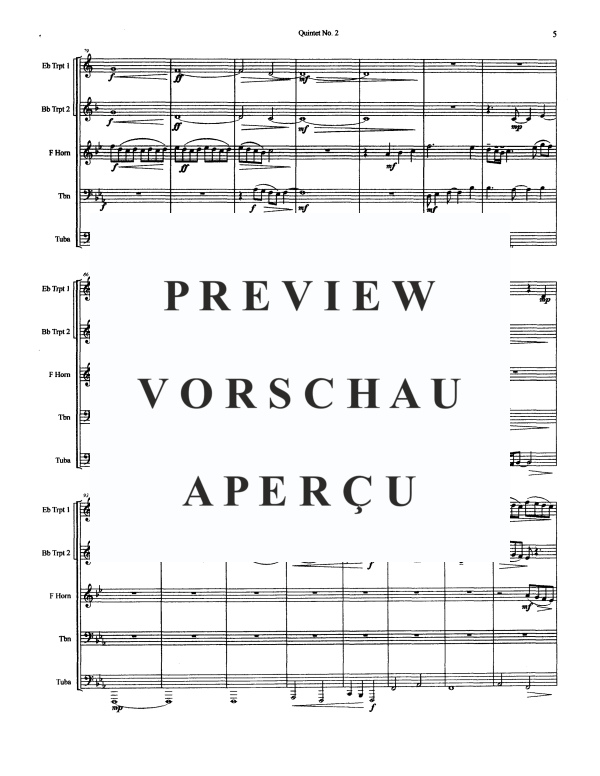 Produktgalerie: Seite 7 von 11 Quintet No. 2, , BlechblÀserquintett