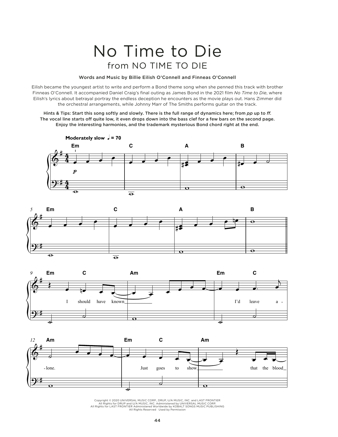 Produktbild zu:  No Time To Die - Billie Eilish