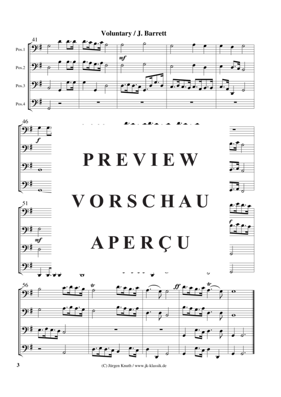 gallery: Voluntary , , (Posaunen-Quartett), G-Dur