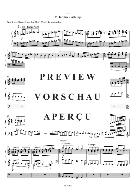 Product gallery: Page 9 of 11 Gloria laus, 5 Sätze , , (Orgel Solo)