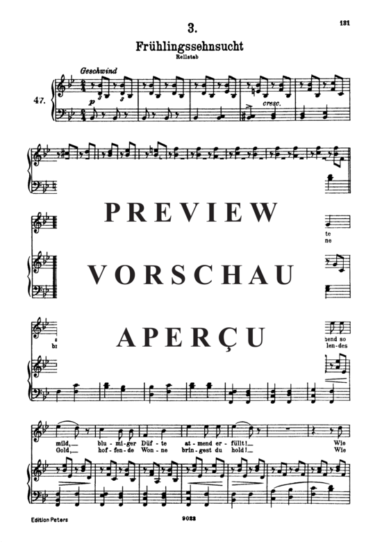 Product gallery: Page 2 of 5 Frühlingssehnsucht D.957-3 (Schwanengesang), , High Voice and Piano