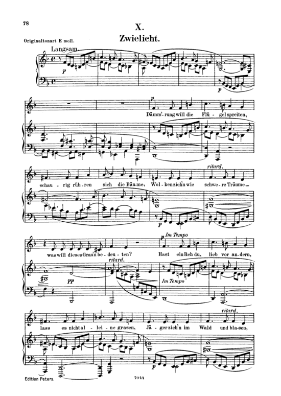 Product picture to: Zwielicht Op.39 No.10Robert Schumann