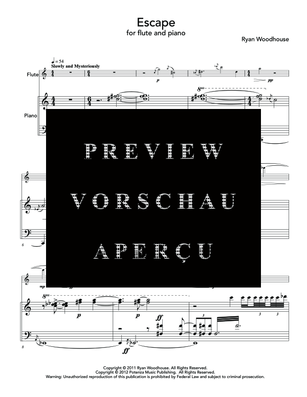 Product gallery: Page 5 of 11 Escape, , (flute and piano)