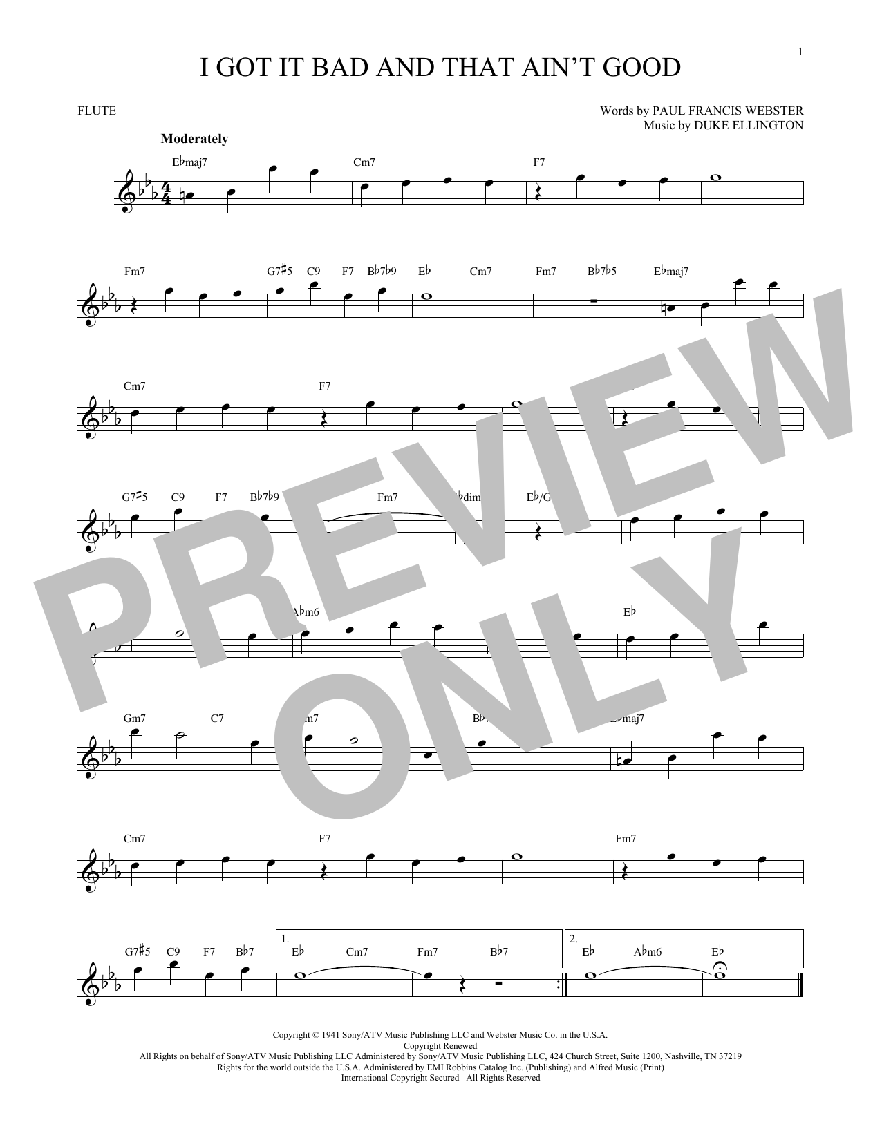 Product gallery: Page 1 of 1 I Got It Bad And That Ain't Good, Duke Ellington