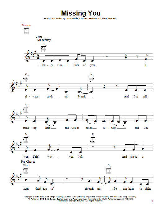 Product gallery: Page 1 of 1 Missing You, John Waite