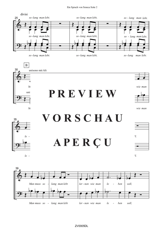 gallery: Ein Spruch von Seneca , , (Gemischter Chor + Klavier, Rhythmusgruppe)