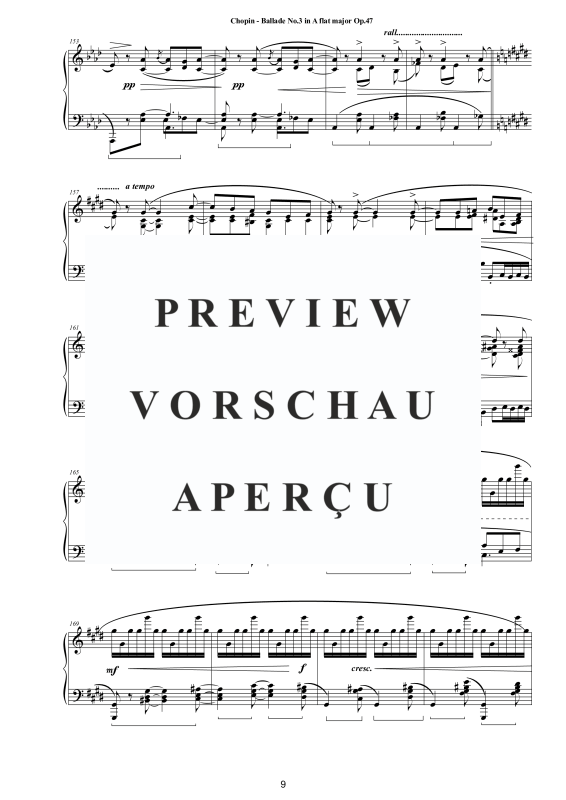Produktgalerie: Seite 10 von 11 Ballade Nr. 3 As-Dur Op. 47, , Klavier Solo