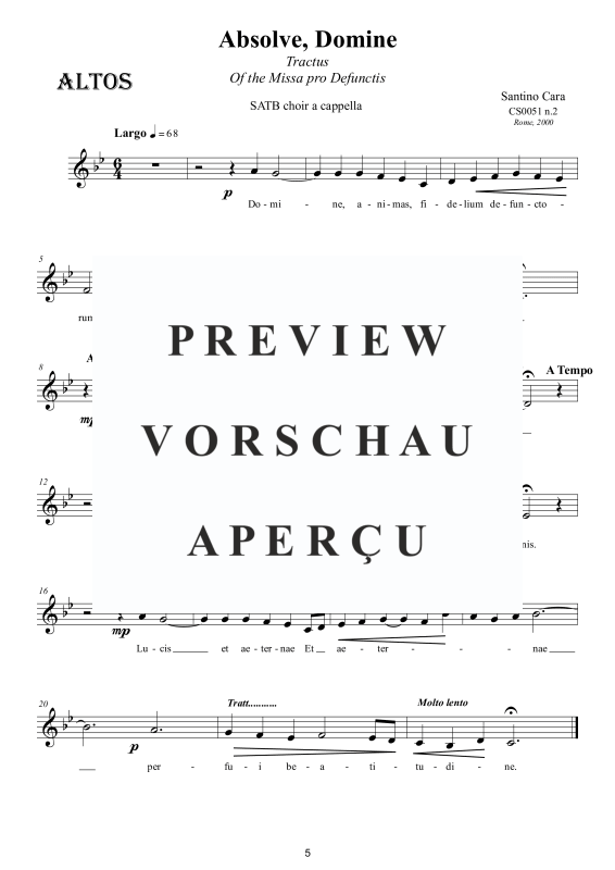 Product gallery: Page 6 of 8 Absolve, Domine - Tractus, , Mixed Choir A Cappella