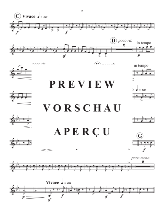 Produktgalerie: Seite 11 von 17 Hungarian Dance No. 5 , , (Blechbläser Quintett)