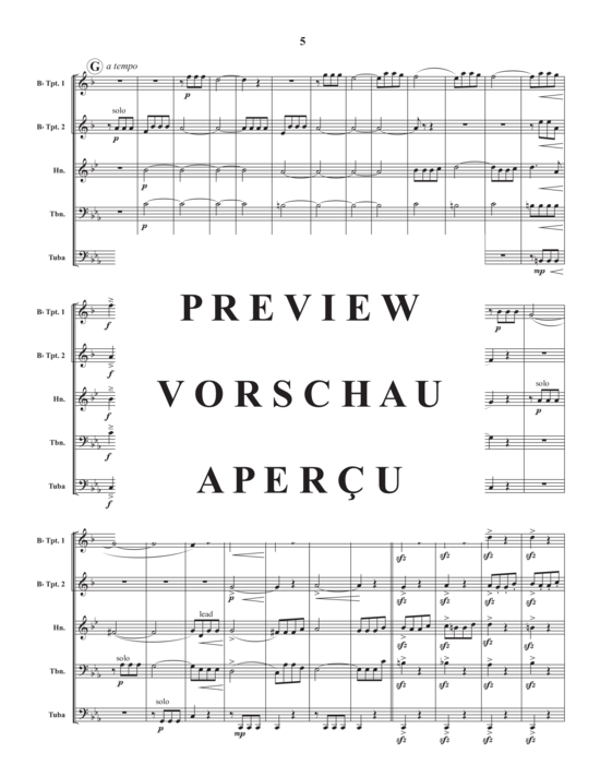 Produktgalerie: Seite 7 von 21 Mvt. 1 from Symphony No. 5 , , (Blechbläserquintett)