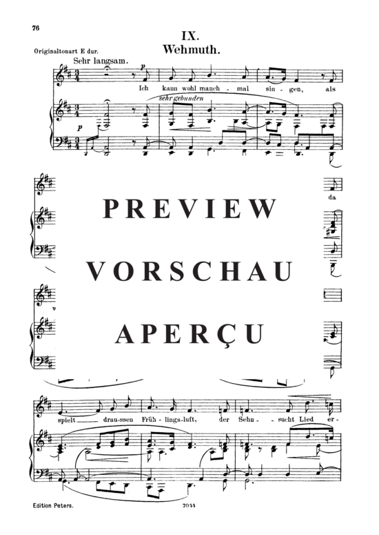 Product gallery: Page 2 of 3 Wehmuth Op.39 No.9, , Low Voice and Piano