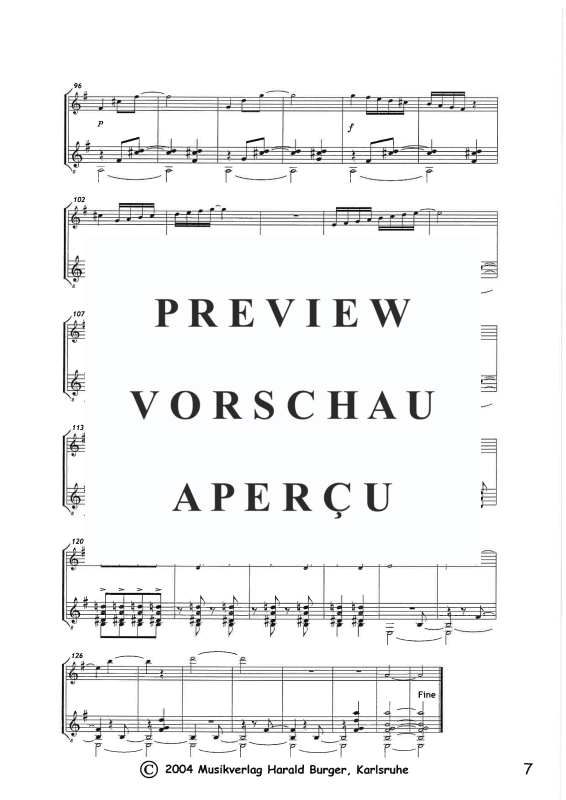 Produktgalerie: Seite 10 von 11 6 Mininos für Gitarre und Flöte, , Querflöte und Gitarre