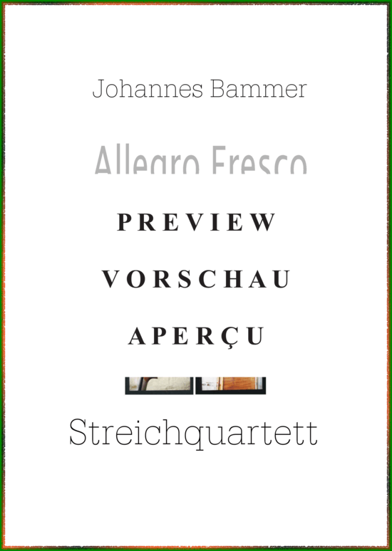 Produktgalerie: Seite 2 von 19 Allegro fresco, Einzelstimmen , , (Streichquartett)