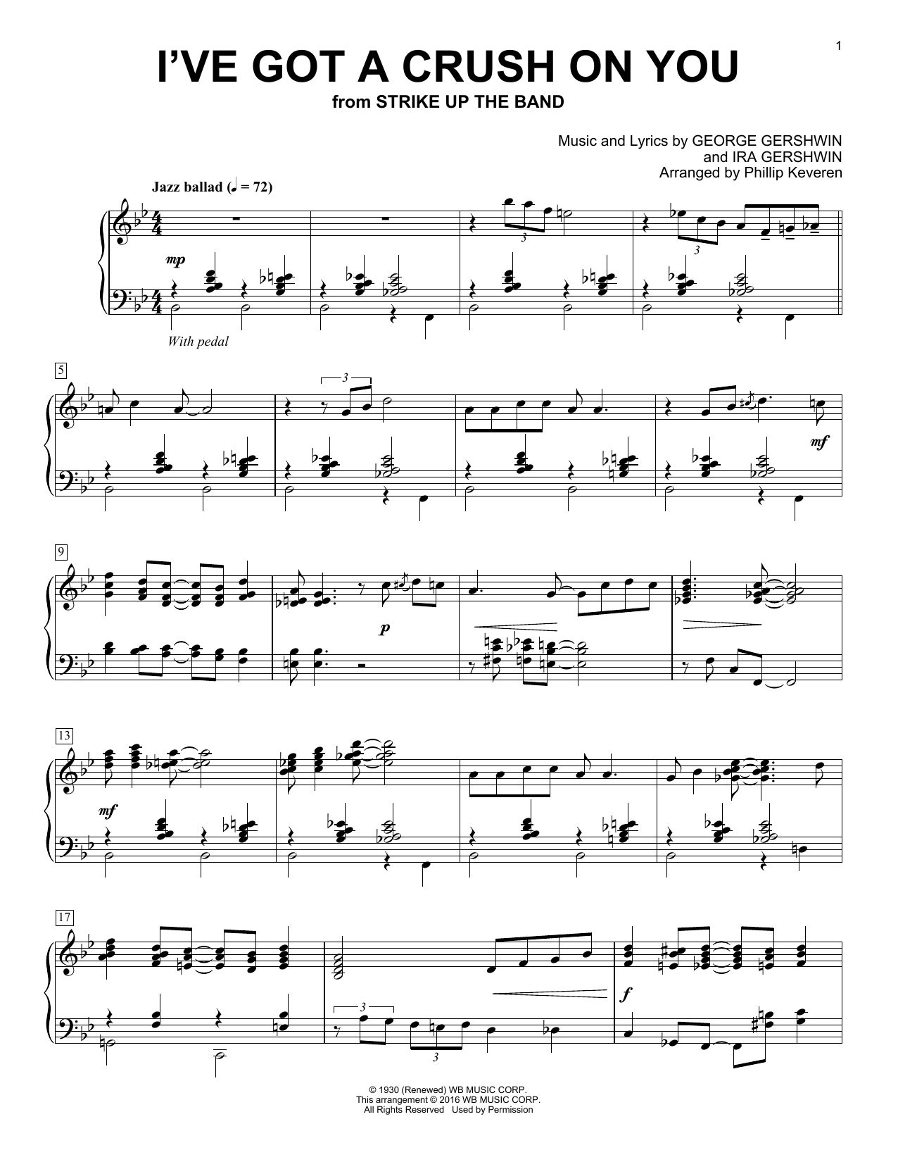 Product picture to: I've Got A Crush On You (arr. Phillip Keveren)