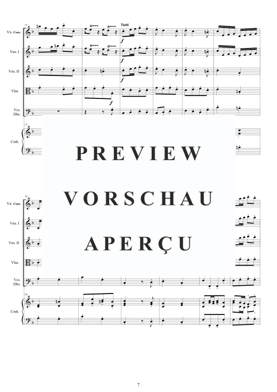 Product gallery: Page 8 of 11 Concerto No.10 in F-Dur Op.9, , Concertante Violin, String Ensemble, and Harpsichord (Bc)
