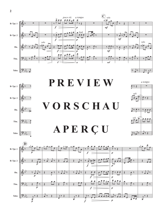 Produktgalerie: Seite 4 von 21 Two Movements from Brilliantes and Melodique , , (Blechbläserquintett)