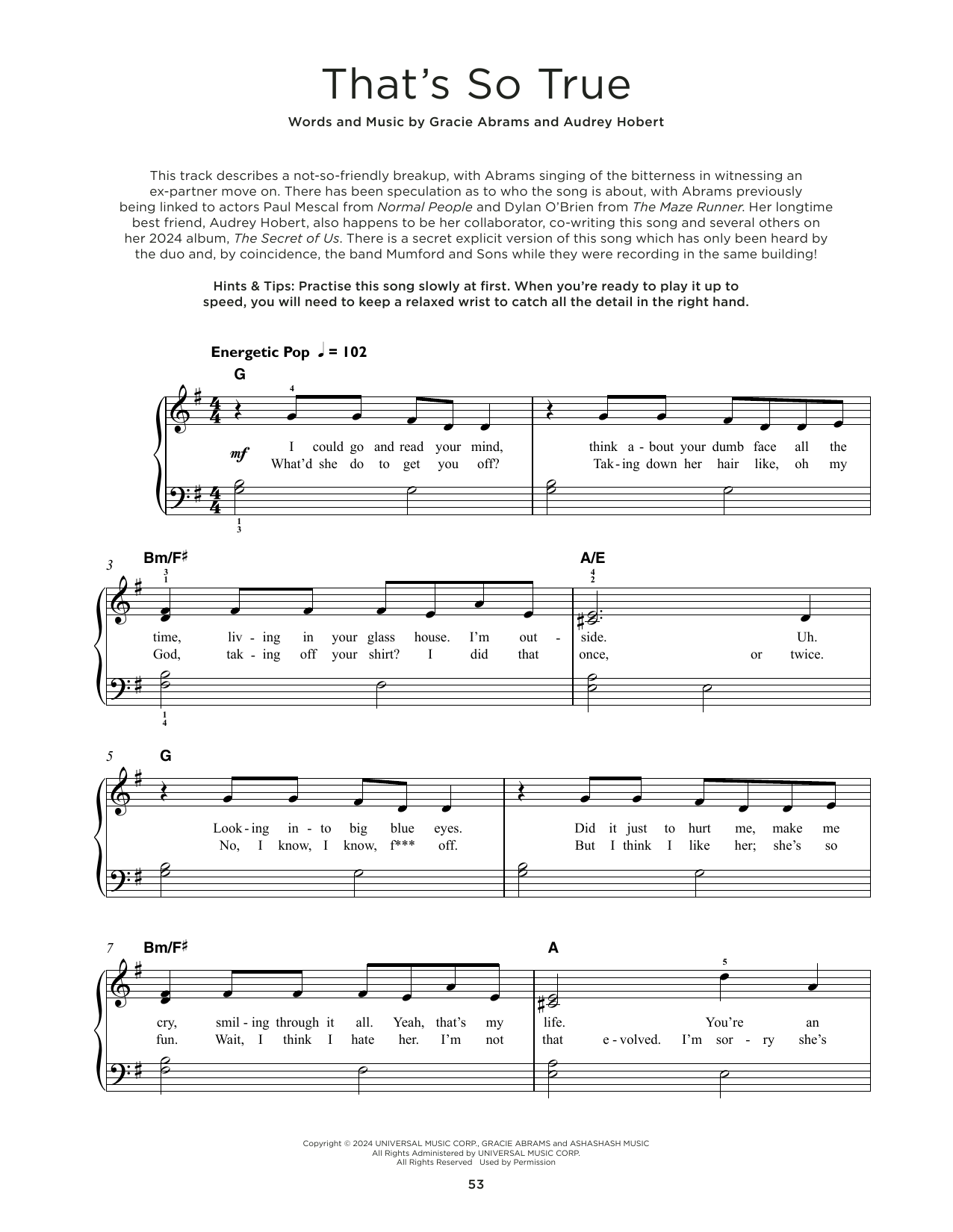 Product picture to: That's So True - Gracie Abrams