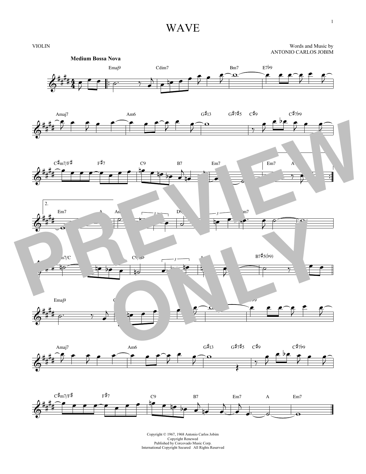 Product gallery: Page 1 of 1 Wave, Antonio Carlos Jobim