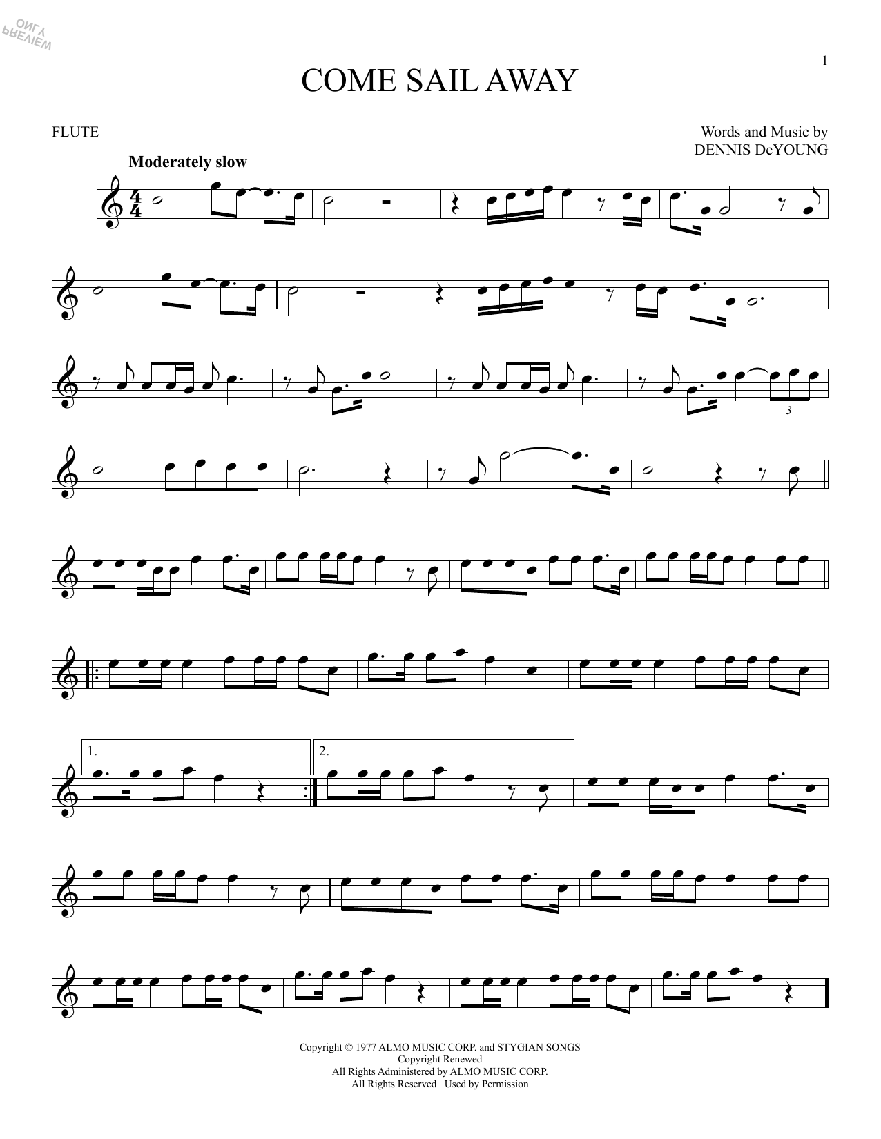 Product gallery: Page 1 of 1 Come Sail Away, Styx