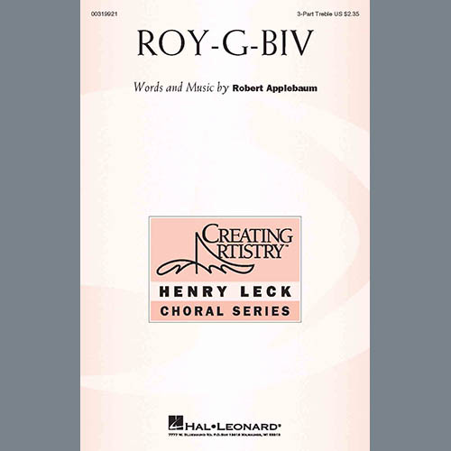cover: ROY-G-BIV, Robert Applebaum, Chor