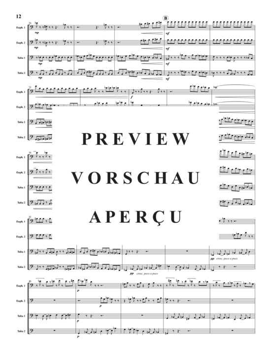Product gallery: Page 13 of 21 Fantasy Movements 5 Sätze , , (Tuba Quartet: 2x Baritone, 2xTuba)