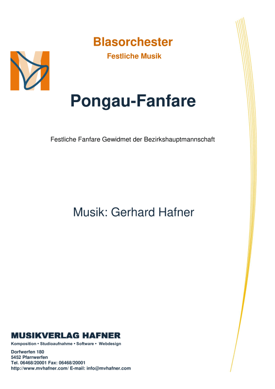 Product picture to: Pongau-FanfareGerhard Hafner