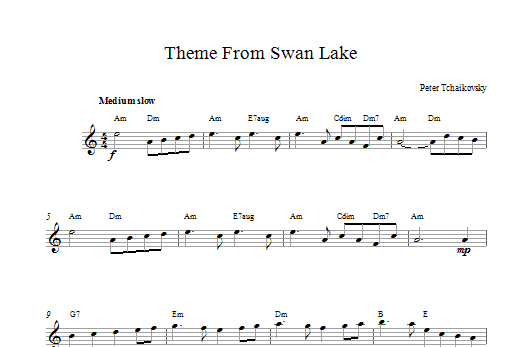 Produktbild zu: Swan Lake, Op. 20 (Theme)