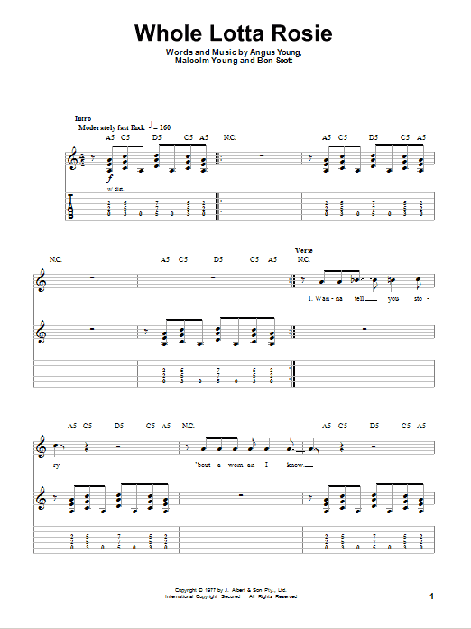 Produktgalerie: Seite 1 von 1 Whole Lotta Rosie, AC/DC, Gitarre