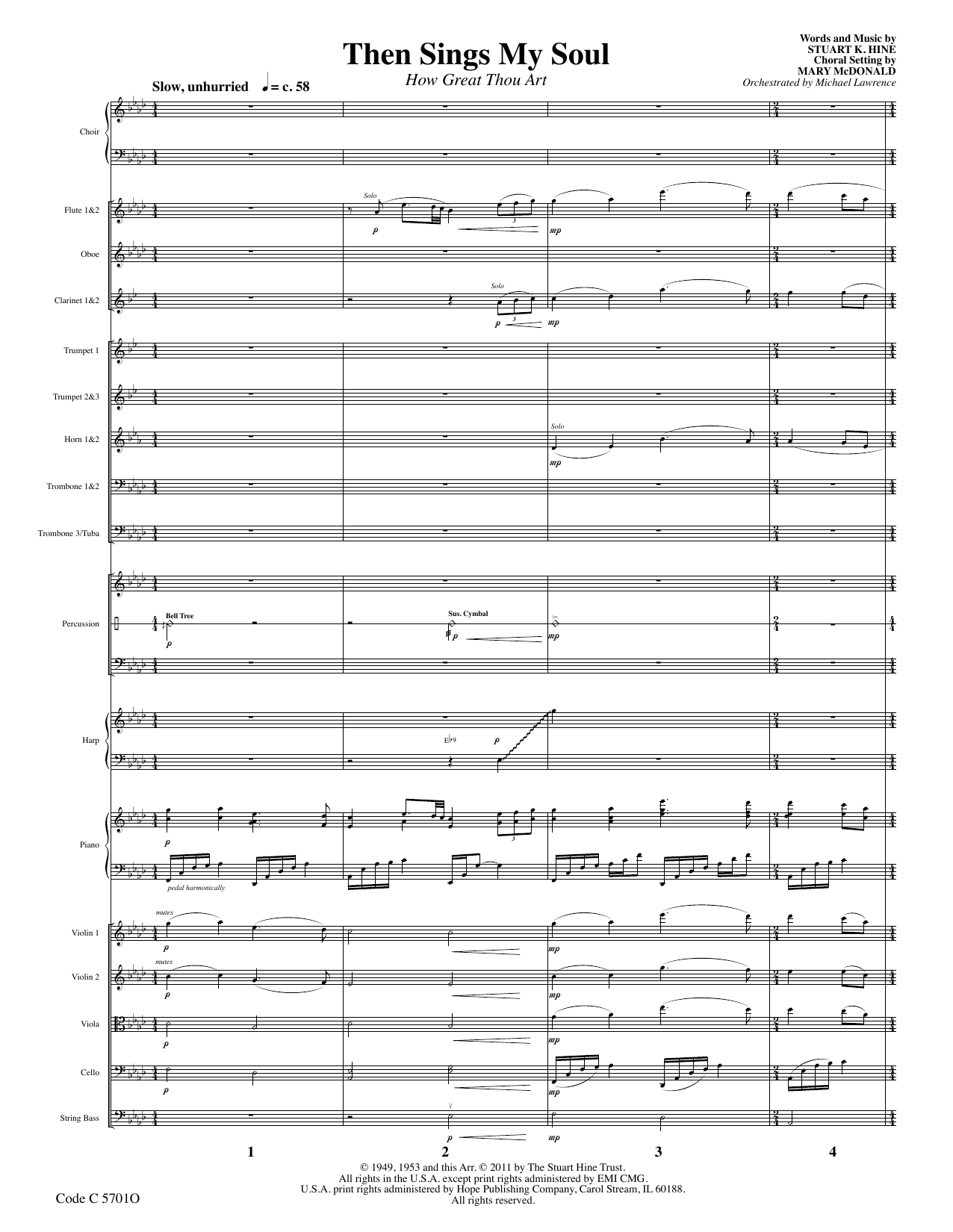 Product picture to: Then Sings My Soul (How Great Thou Art) - Full Score