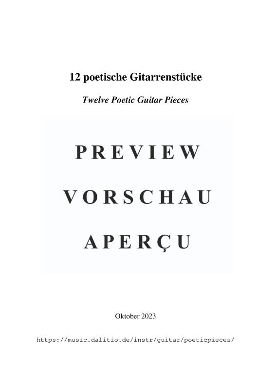 Produktgalerie: Seite 2 von 11 12 poetische Stücke, , Gitarre Solo