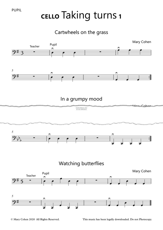 Produktgalerie: Seite 1 von 1 Taking Turns 1, Mary Cohen, Violoncello