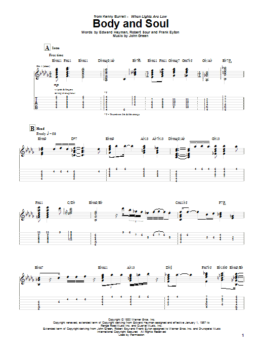 Product gallery: Page 1 of 1 Body And Soul, Kenny Burrell