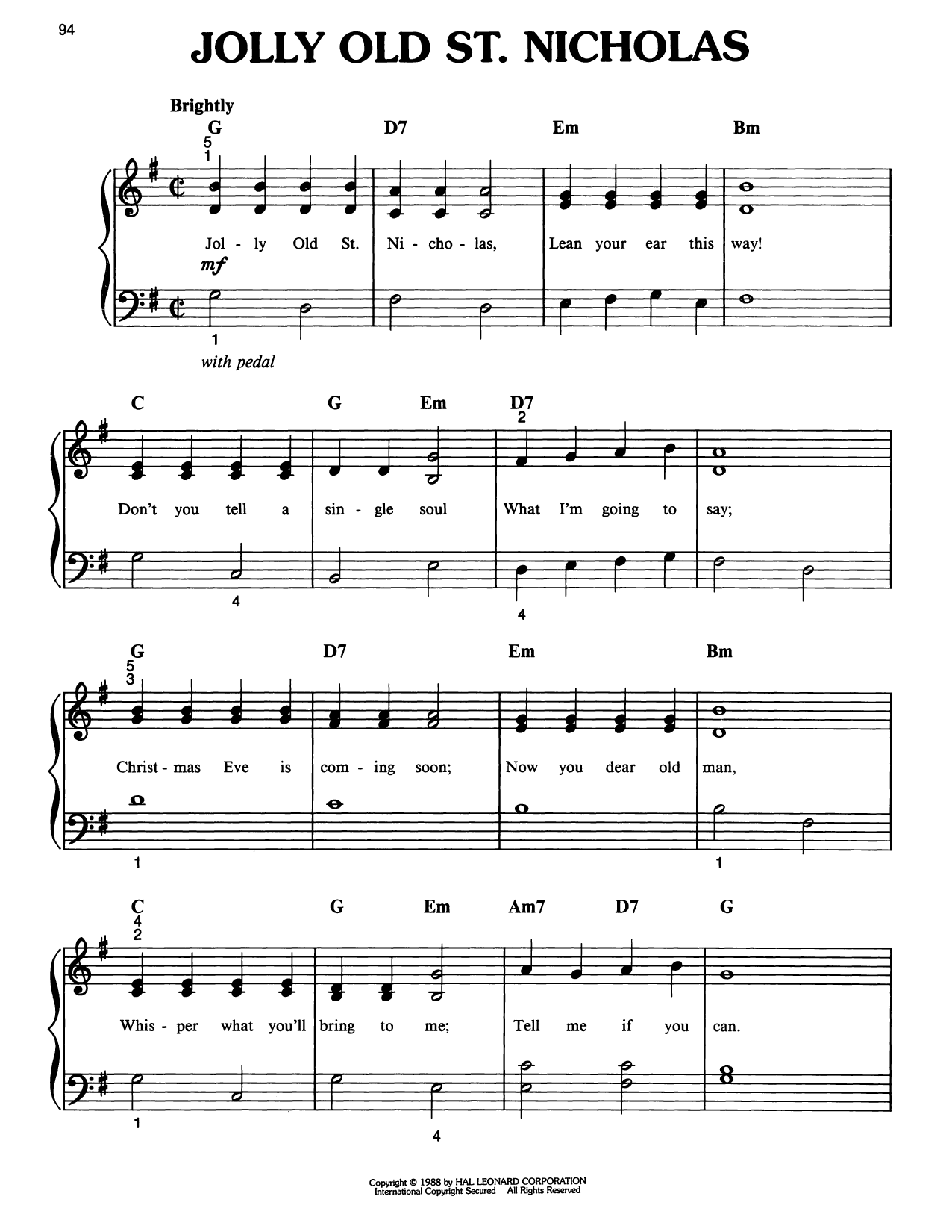 Produktbild zu: Jolly Old St. Nicholas