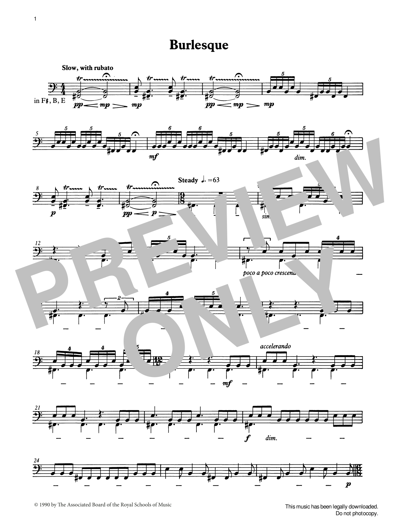 Produktgalerie: Seite 1 von 1 Burlesque from Graded Music for Timpani, Book IV, Ian Wright, Percussion