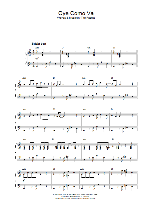Product gallery: Page 1 of 1 Oye Como Va, Tito Puente