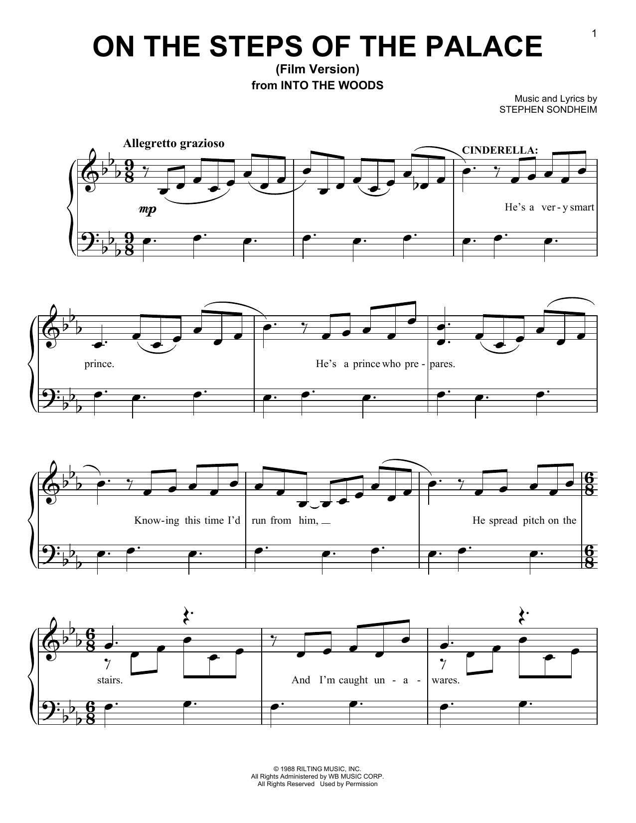 Produktbild zu: On The Steps Of The Palace (Film Version) (from Into The Woods)