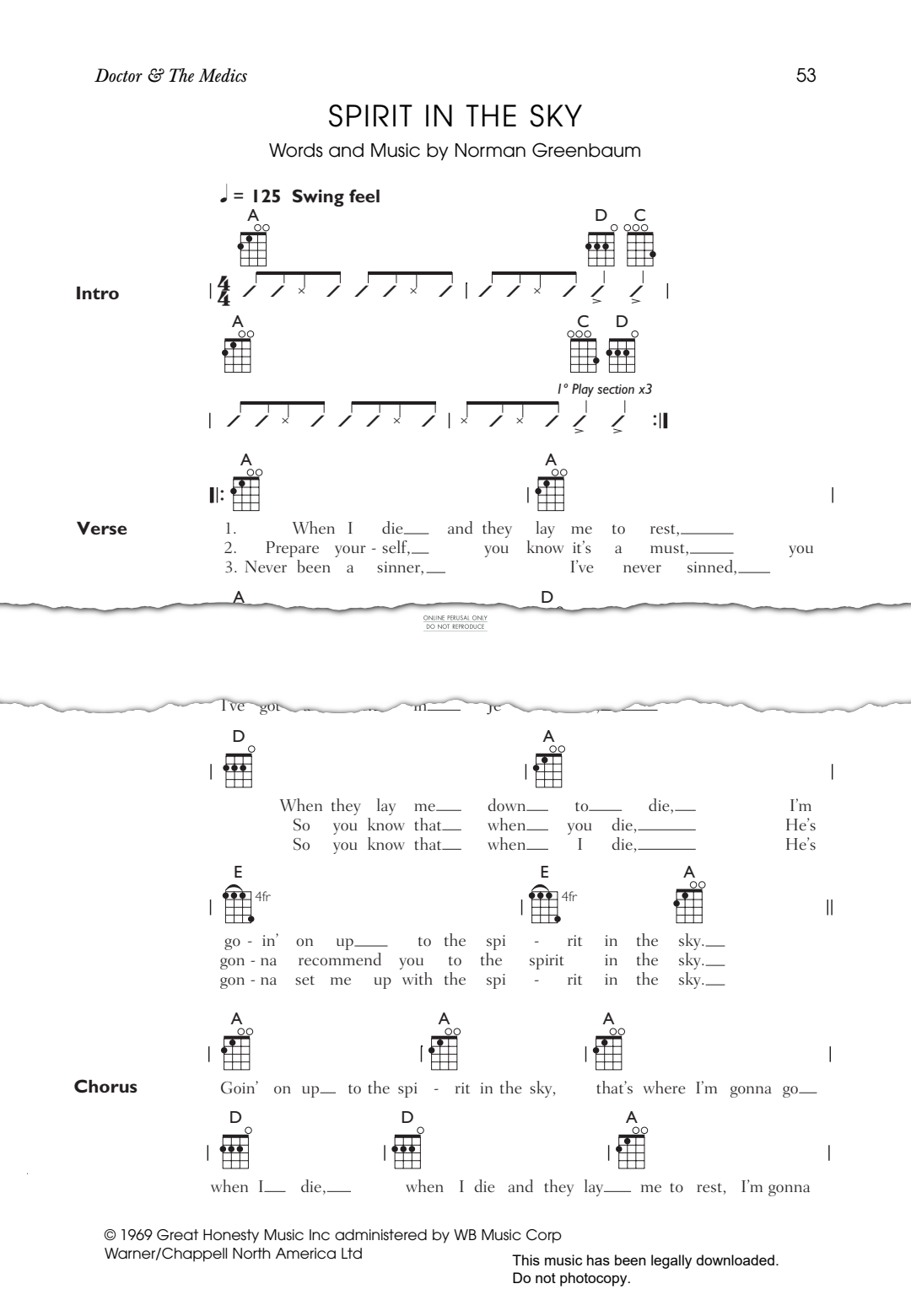 Product gallery: Page 1 of 1 Spirit In The Sky, Doctor & The Medics